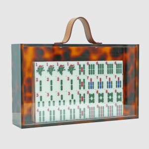 Caja de mahjong de acrílico