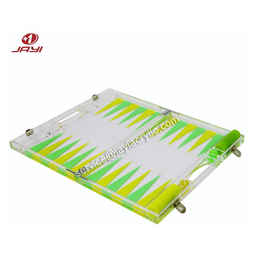 Acrylic backgammon game e