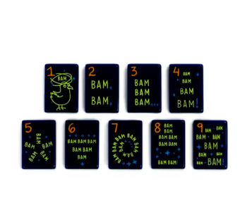 Juego de mahjong negro