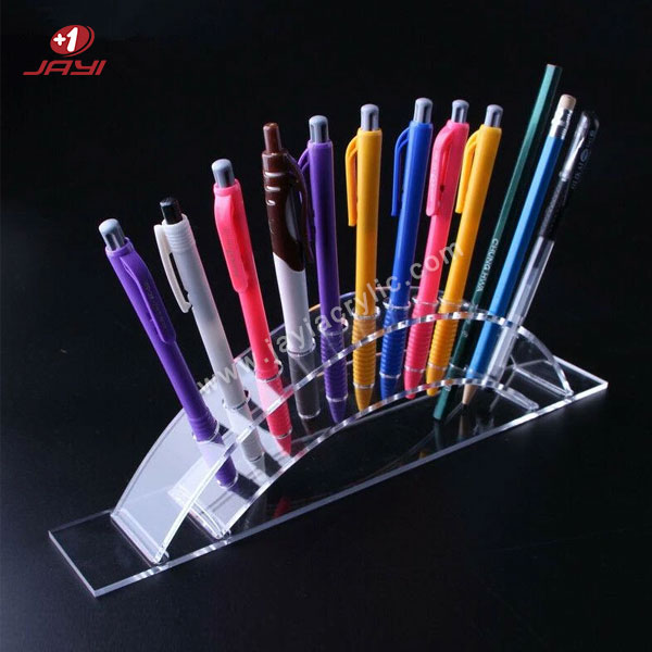 Porta-canetas de acrílico transparente com 12 compartimentos - Acrílico Jayi