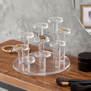 9 Tier Clear Acrylic Ring Display - Jayi Acrylic