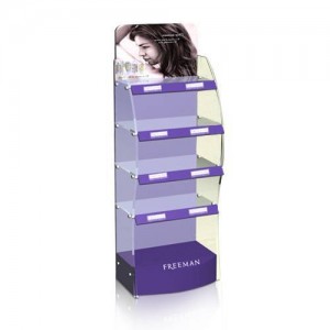Acrylic Beverage Floor Display Racks