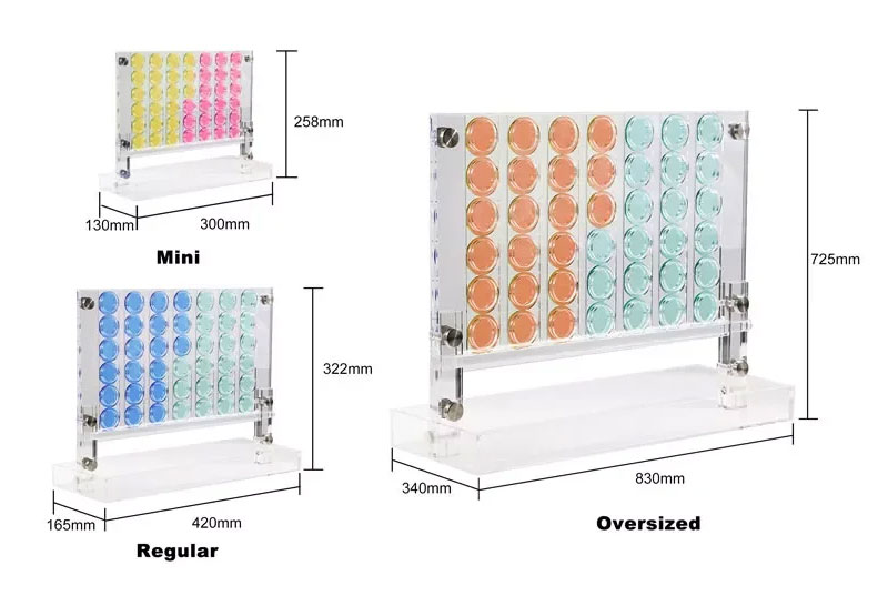 Akryl Connect Four Size