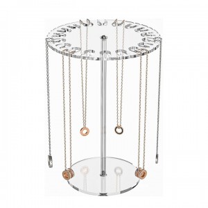 Acrylic Rotating Necklace Display Stand