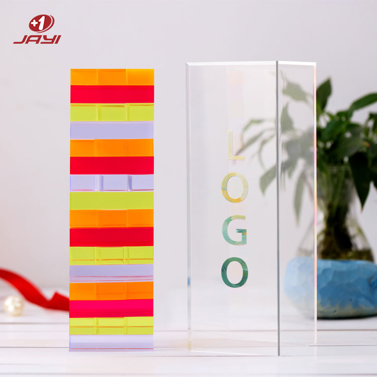 Acrylic Tumbling Tower Game