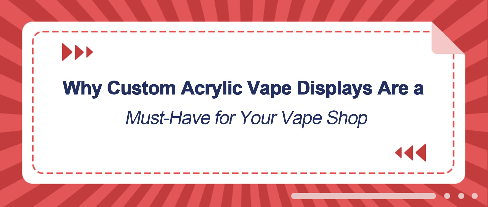 Acrylic Vape Display Stand