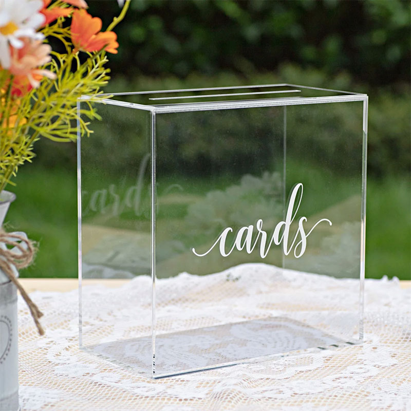 Acrylic Wedding Card Box