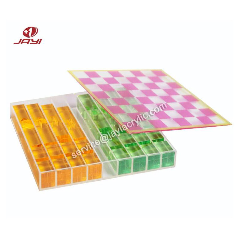 Acrylic chess game set (6)