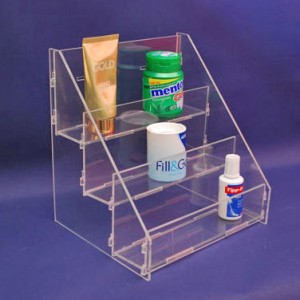 Acrylic freestanding display stand