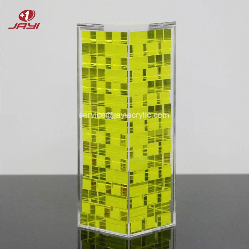 Acrylic jenga mchezo wa kawaida v