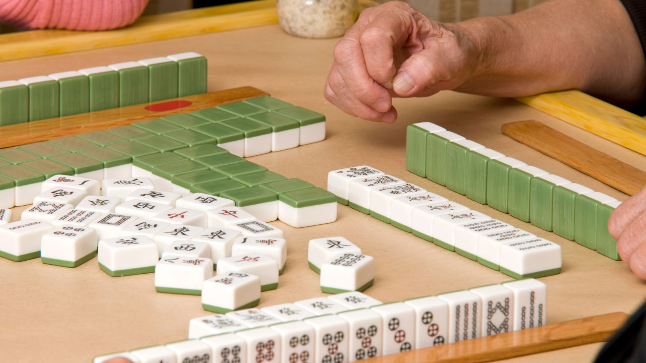 Acrylic mahjong set (3)