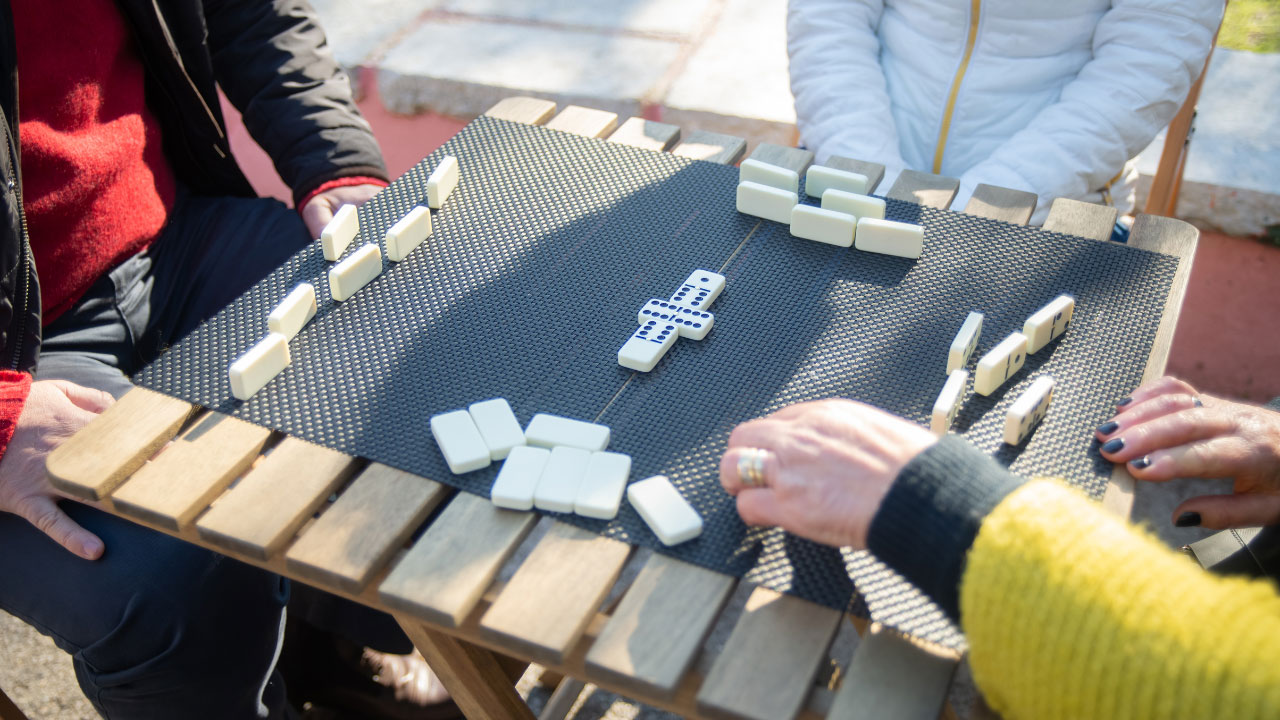 Acrylic mahjong set (4)