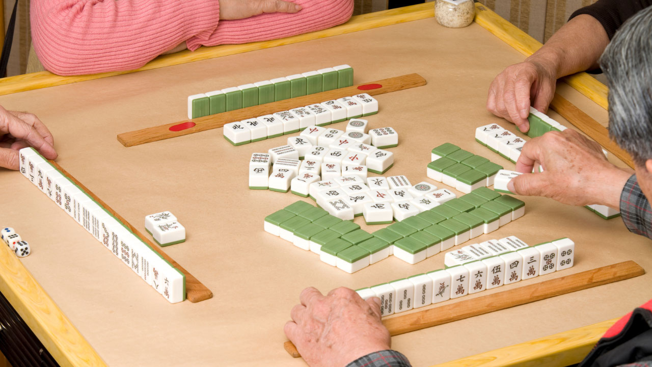 Acrylic mahjong set (5)