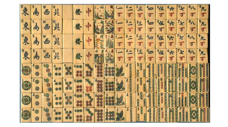 Bamboo Mahjong Set