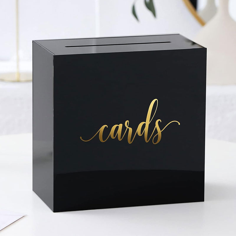 Black Acrylic Card Box