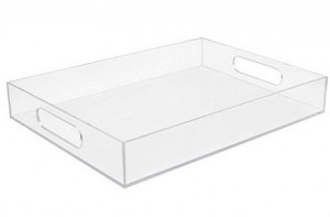 Tray acrylic soilleir