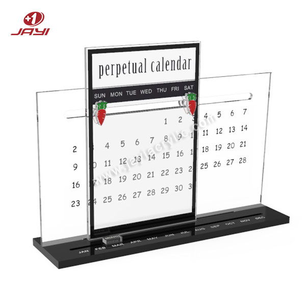 לוח שנה אקרילי בהתאמה אישית עם לוגו - Jayi אקריליק