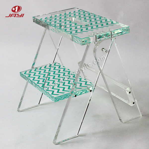 Kev cai Acrylic Folding Step Ladder - Jayi Acrylic