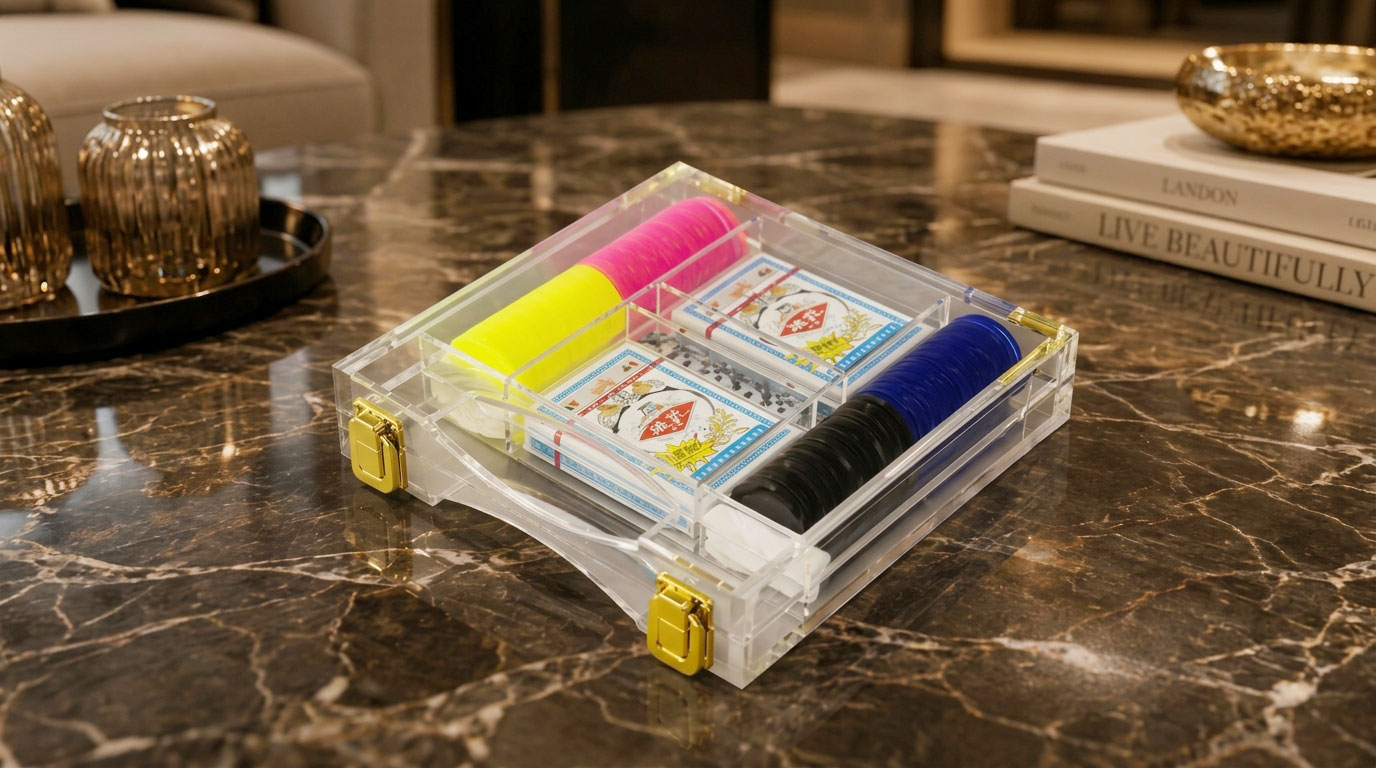 Custom Acrylic Poker Set