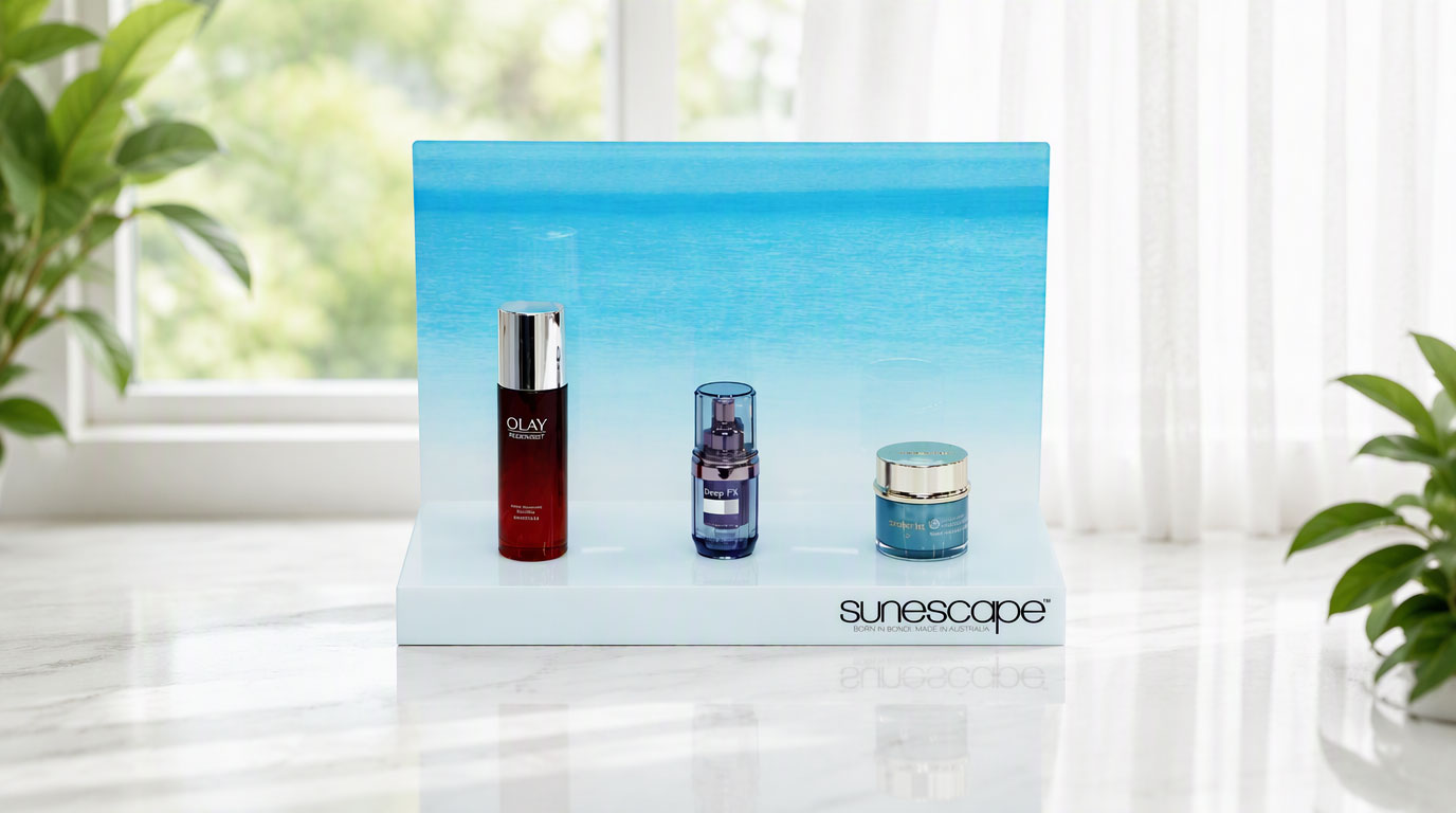 Custom Acrylic Skincare Displays