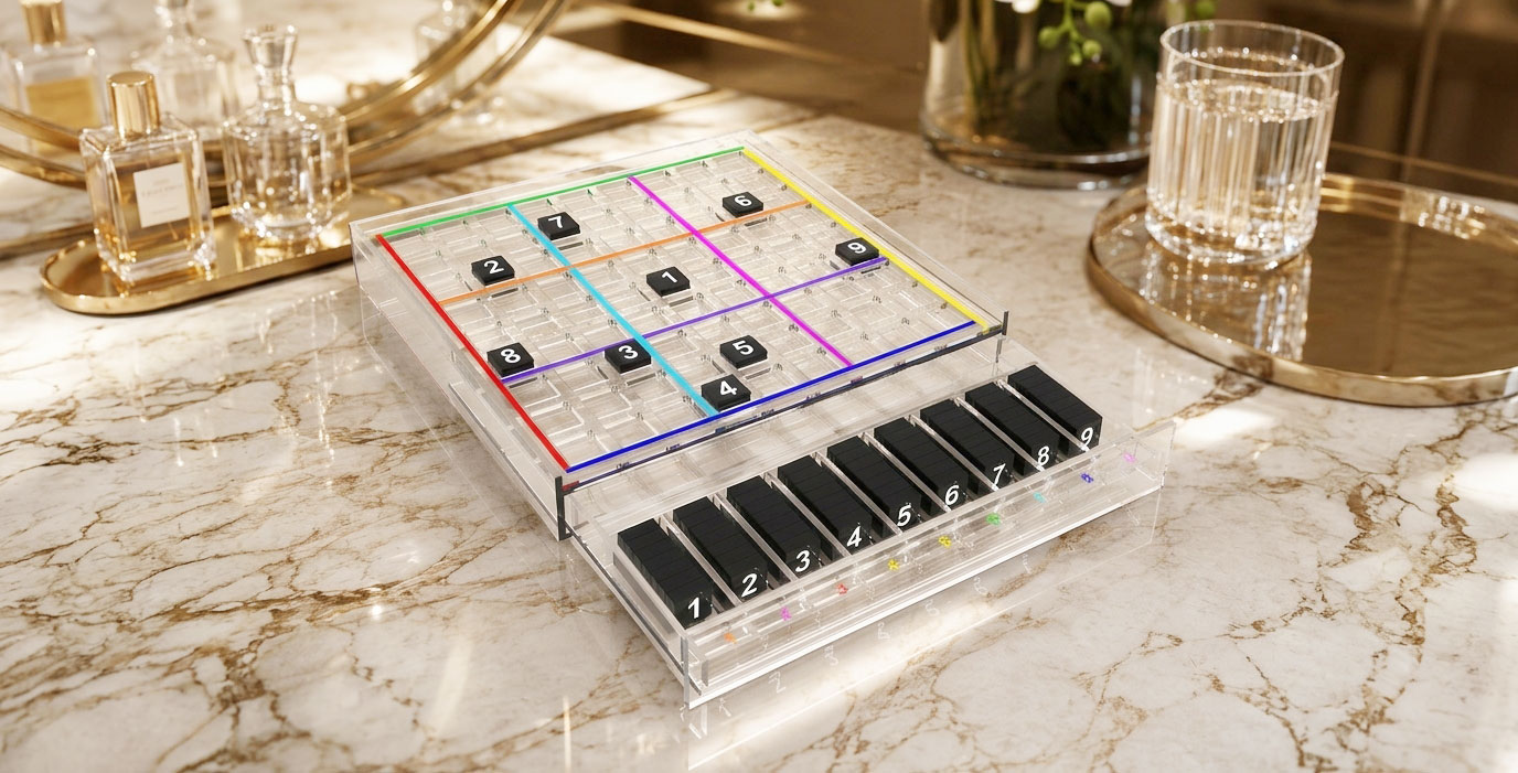 Custom Lucite Sudoku Board Game