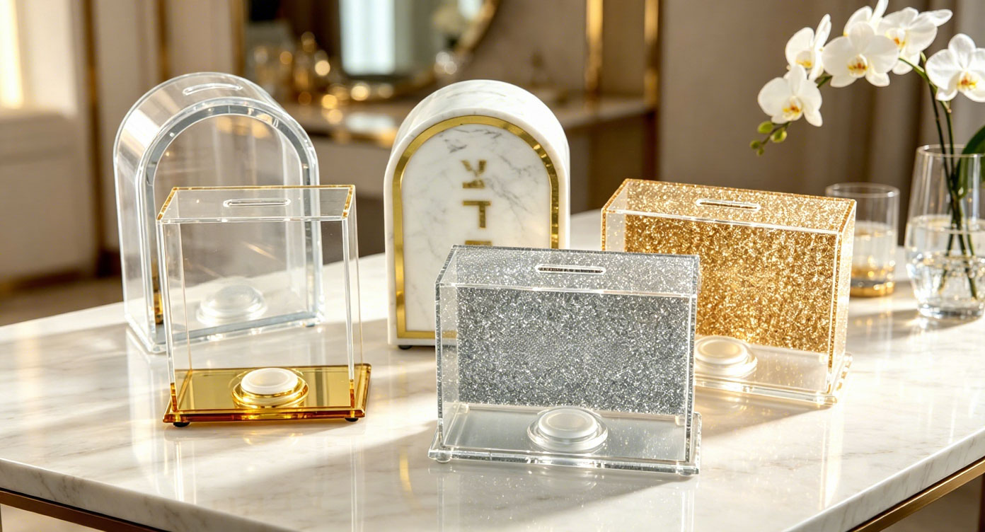 Custom Lucite Tzedakah Box