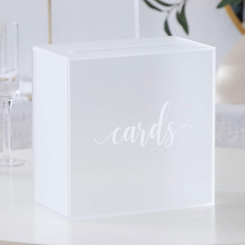 Frosted Acrylic Card Box