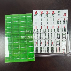 Green Backs Mahjong Tiles