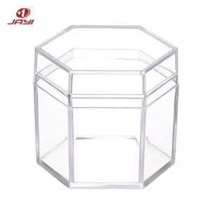 Hộp acrylic hình lục giác có nắp