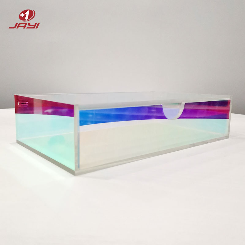 Ibhokisi le-Iridescent Acrylic Storage