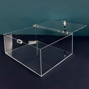 Abschließbare Plexiglasbox