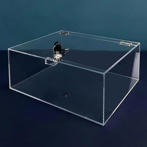 ロック可能なプレキシガラスボックス