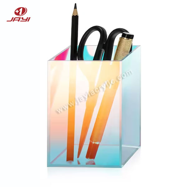 Porte-stylo acrylique arc-en-ciel - Jayi Acrylique