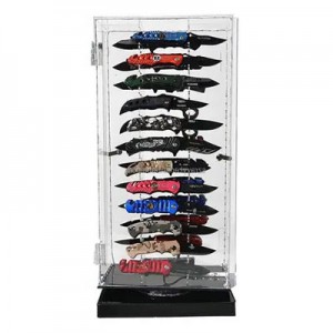 Rotating Acrylic Knife Display Case