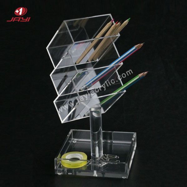 Slanted Acrylic Pen Holder - Jayi Acrylic