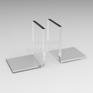 Transparent Acrylic Bookends