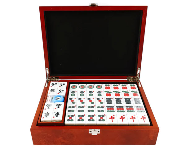 Wood Mahjong Storage Box