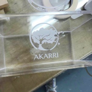 acrylic Laser engraving