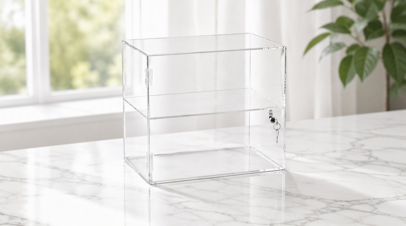 acrylic box with lock