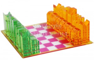 acrylic chess set