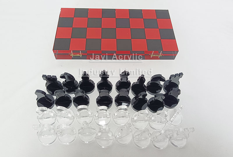 acrylic chess set