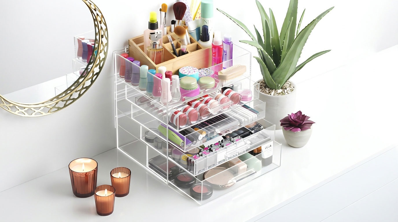 acrylic cosmetic organizer