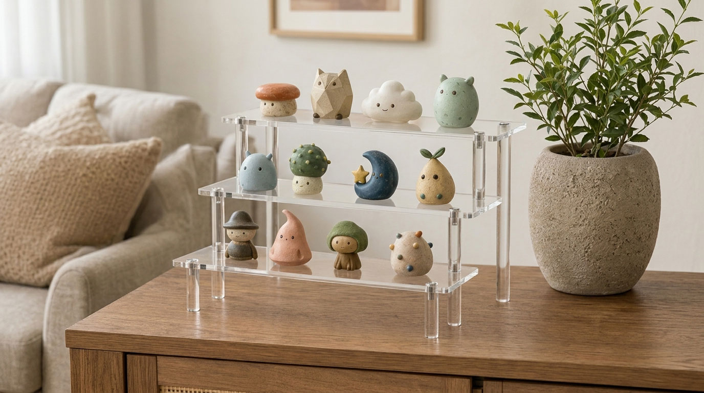 acrylic display risers