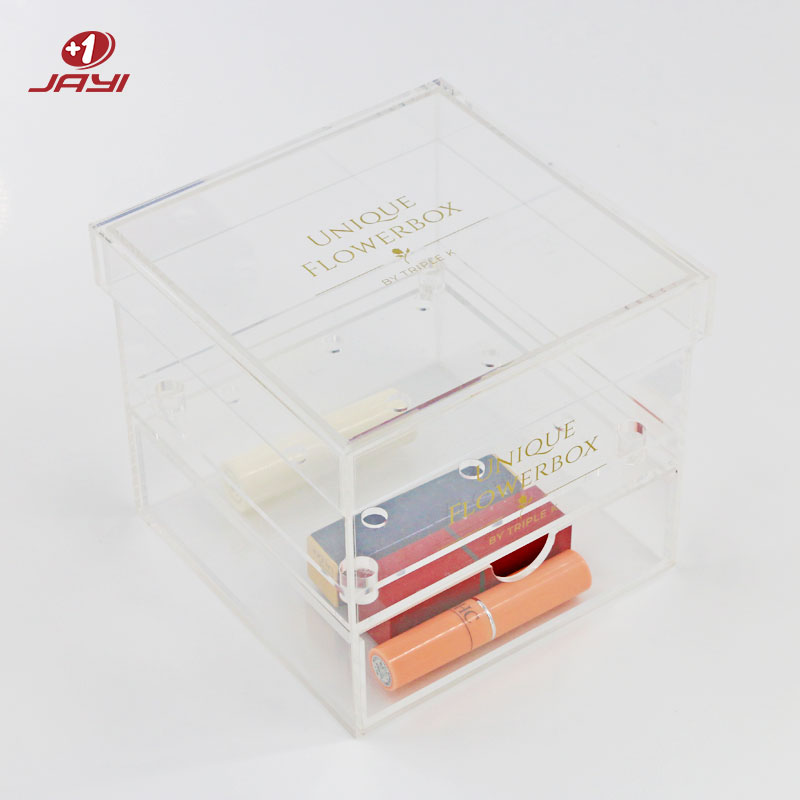 https://www.jayiacrylic.com/custom-clear-acrylic-flower-box-with-drawer-and-lid-holesale-jayi-product/