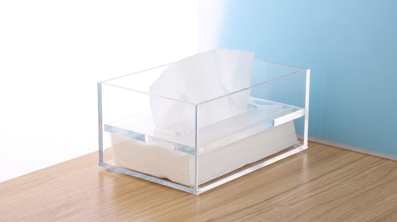 acrylic hotel tissue box