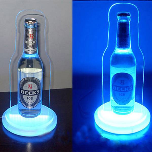 acrylic led wine display rack