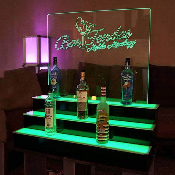 acrylic led wine display