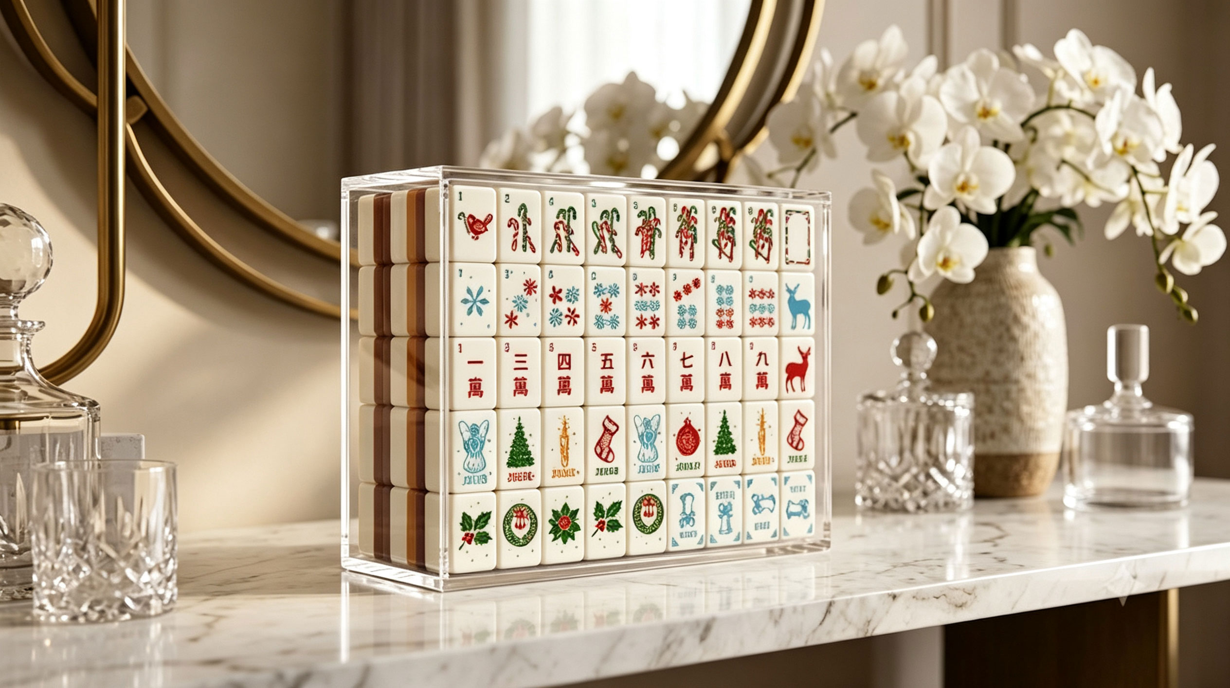 acrylic mahjong set