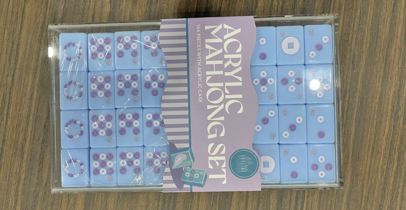 jeu de mahjong en acrylique