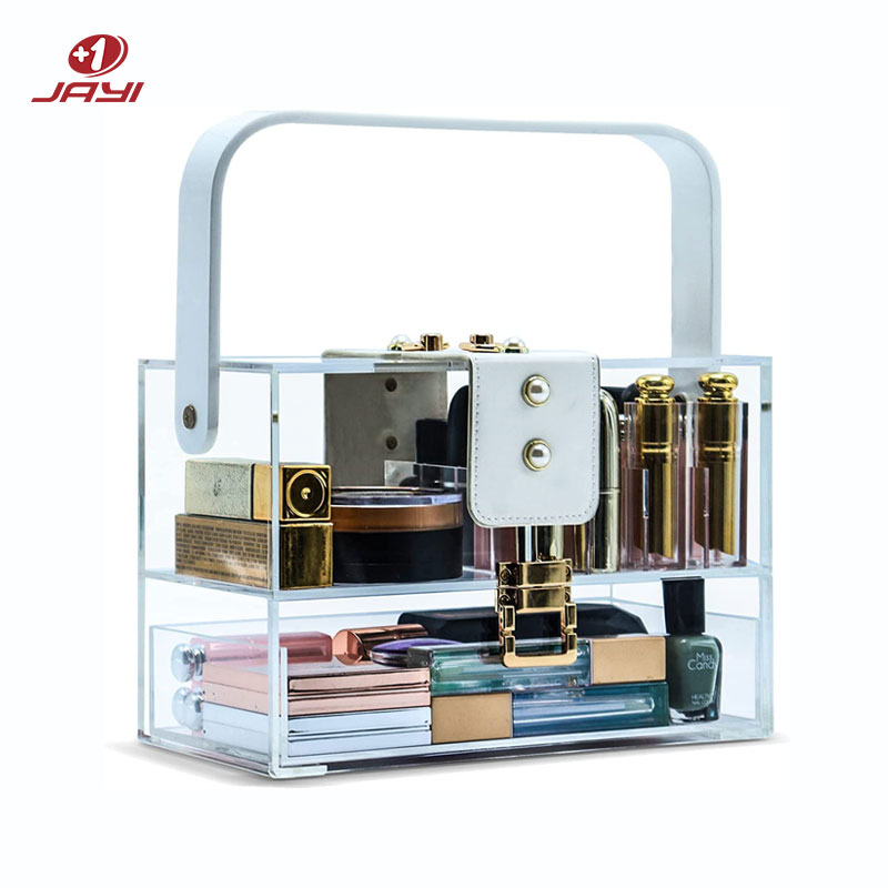 https://www.jayiacrylic.com/custom-clear-acrylic-makeup-storage-box-with- drawer-and-lid-jayi-product/